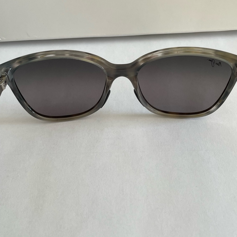 Maui Jim Honi MJ758 Sunglasses Gray Tortoise Polarized Cat Eye w Case - Picture 13 of 16